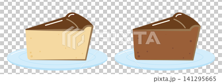 ベイクドチーズケーキとショコラチーズケーキのセット ベイクドチーズケーキとショコラチーズケーキのセット 141295665