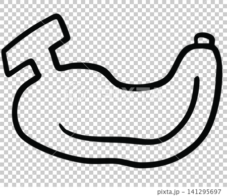 Hand drawn banana outline for colouring, healthy snack, fruit, food, running, marathon, race, people, diet, exercise, sport, lifestyle, grocery shopping, supermarket, breakfast, light lunch, vegan Hand drawn banana outline for colouring, healthy snack, fruit, food, running, marathon, race, people, diet, exercise, sport, lifestyle, grocery shopping, supermarket, breakfast, light lunch, vegan 141295697
