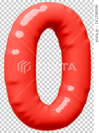 3D画像_風船_0_赤 3D画像_風船_0_赤 141296096