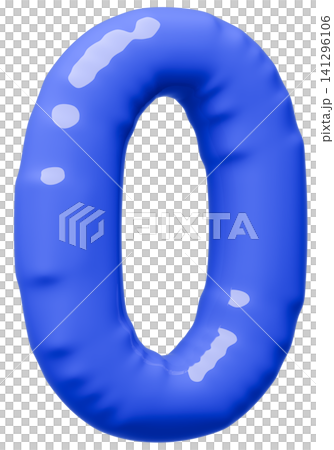 3D画像_風船_0_青 3D画像_風船_0_青 141296106