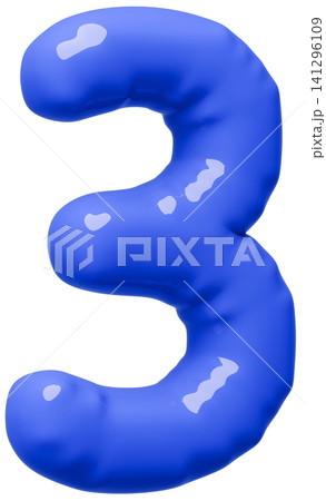 3D画像_風船_3_青 141296109