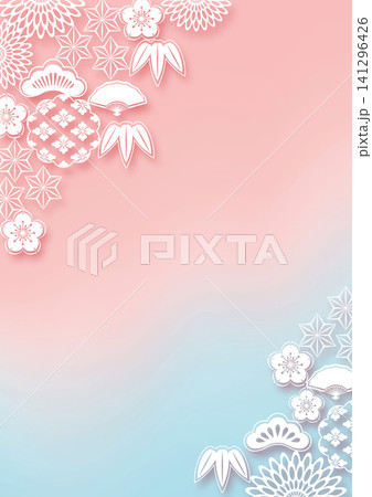和柄の背景 和柄の背景 141296426