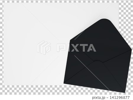 3D illustration_Letter set_Black 3D illustration_Letter set_Black 141296877