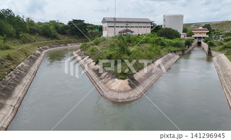 Agricultural Machinery, Beauty, Beauty In Nature, Blue, Canal 141296945