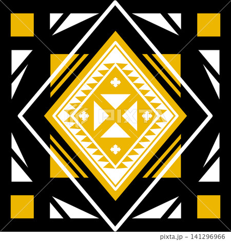 Geometric ethnic Navajo pattern. Aztec Boho geometric pattern. Native American Southwestern style. Fabric design for clothing, textile, wrapping, background, wallpaper, carpet, embroidery, print Geometric ethnic Navajo pattern. Aztec Boho geometric pattern. Native American Southwestern style. Fabric design for clothing, textile, wrapping, background, wallpaper, carpet, embroidery, print 141296966