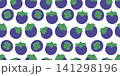 Seamless pattern whole mangosteen. Repeating pattern of purple mangosteen. Seamless background with tropical fruit mangosteen 141298196