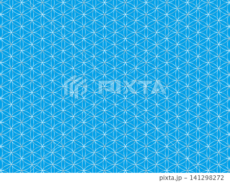 淺藍色生命之花背景 141298272
