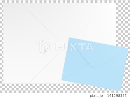 3Dイラスト_レターセット_水色 3Dイラスト_レターセット_水色 141298335