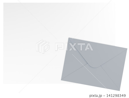 3Dイラスト_レターセット_グレー 3Dイラスト_レターセット_グレー 141298349