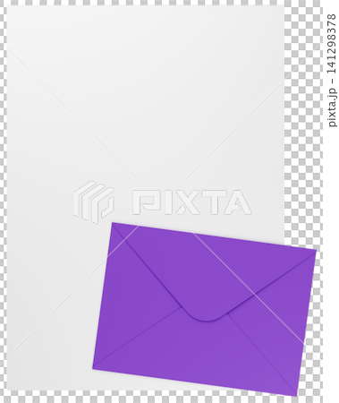 3Dイラスト_レターセット_紫 3Dイラスト_レターセット_紫 141298378