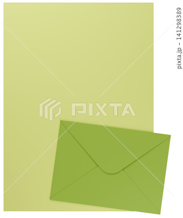 3Dイラスト_レターセット_緑 3Dイラスト_レターセット_緑 141298389