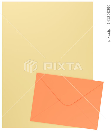 3Dイラスト_レターセット_オレンジ 141298390