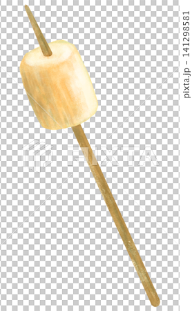 A simple illustration of roasted marshmallows. A simple illustration of roasted marshmallows. 141298581