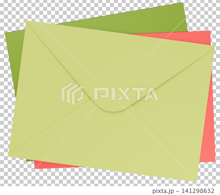 3Dイラスト_レターセット_緑 3Dイラスト_レターセット_緑 141298632