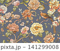 chinoiserie pattern with birds 141299008
