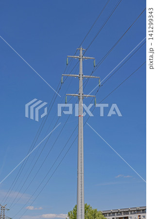 Transmission Pole High Voltage Transmission Pole High Voltage 141299343