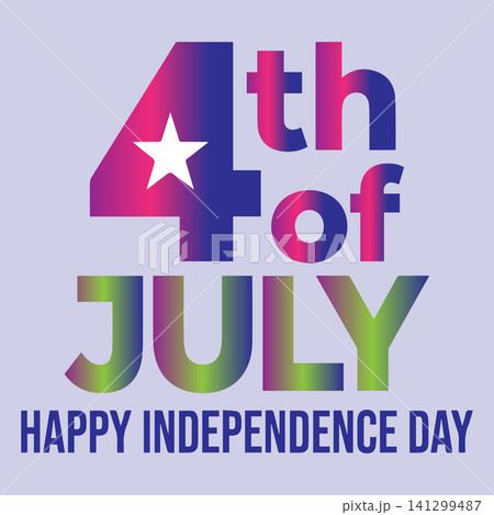 4th of July happy independence day typography text with star symbol patriotic concept isolated 4th of July happy independence day typography text with star symbol patriotic concept isolated 141299487