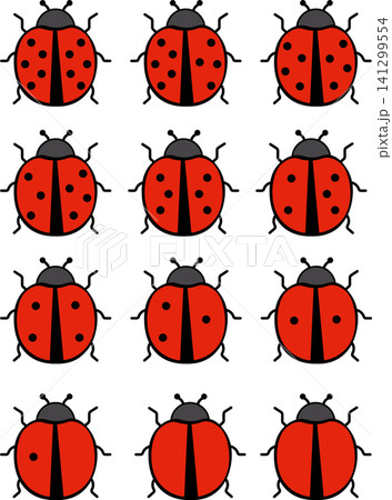 Educational ladybug counting game math worksheet template for kids learning numbers Educational ladybug counting game math worksheet template for kids learning numbers 141299554