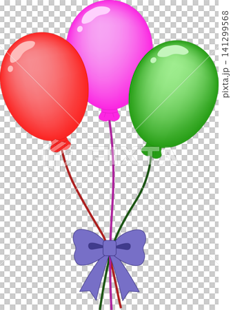 Colorful shiny helium balloons tied with ribbon for celebration design Colorful shiny helium balloons tied with ribbon for celebration design 141299568
