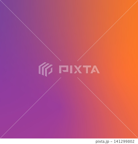 Smooth colorful multi color gradient background transitioning through soft shades of violet, magenta, and bright orange for modern wallpaper texture. Smooth colorful multi color gradient background transitioning through soft shades of violet, magenta, and bright orange for modern wallpaper texture. 141299802