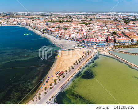 Aerial view of coast, Spain 141299816
