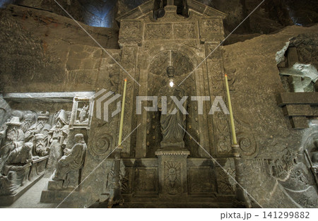 Wieliczka, Ma opolskie, Poland 19.06.2026: The Wieliczka Salt Mine, excavated from the 13th century 141299882