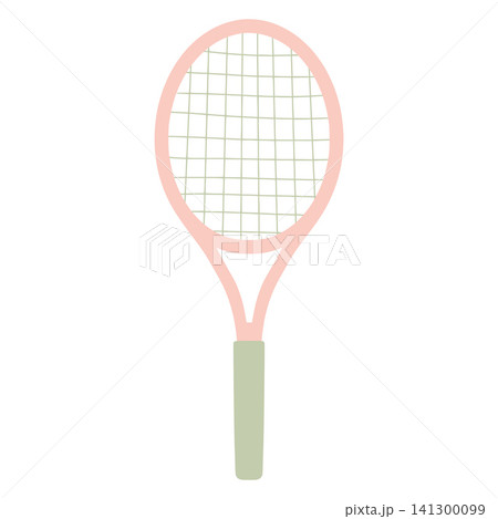Pink tennis racket for sports game activity 141300099