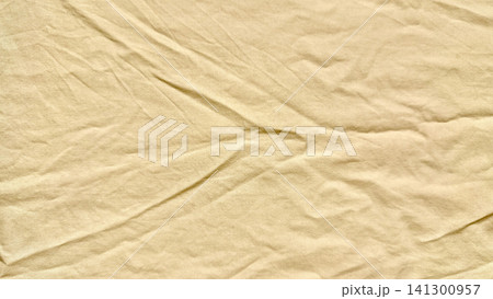 crumpled pale yellow paper texture background for web design and packaging mockups abstract organic surface 141300957