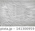 macro shot of soft wrinkled light grey linen fabric texture for web design background 141300959