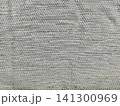 intricate light grey woven fabric texture macro for sustainable packaging design and neutral web backgrounds 141300969