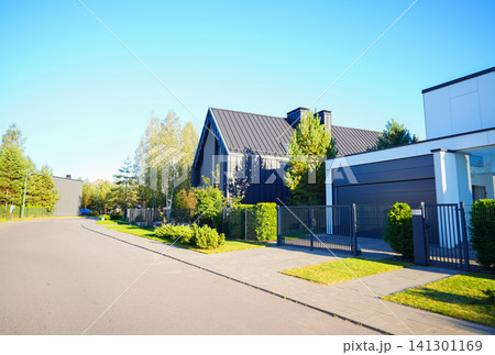 Modern residential house in barnhouse style.  141301169