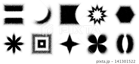 Square grain blur, snowflake noise gradient for dotted texture of sun burst. Pattern rectangle spray with modern logo for moon and star spark. Flower cloudy shape with soft y2k hexagon. Round airbrush Square grain blur, snowflake noise gradient for dotted texture of sun burst. Pattern rectangle spray with modern logo for moon and star spark. Flower cloudy shape with soft y2k hexagon. Round airbrush 141301522