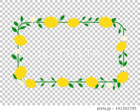 Lemon border frame illustration Lemon border frame illustration 141302795