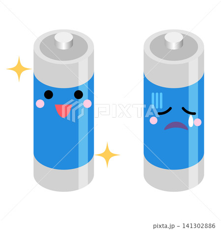 元気な電池と老朽化した電池 141302886