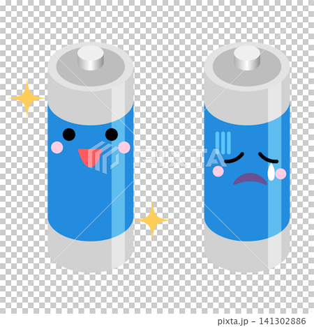 元気な電池と老朽化した電池 141302886
