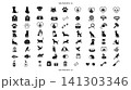 Hand Drawn Pet Animal Care Line Icon Collection 141303346