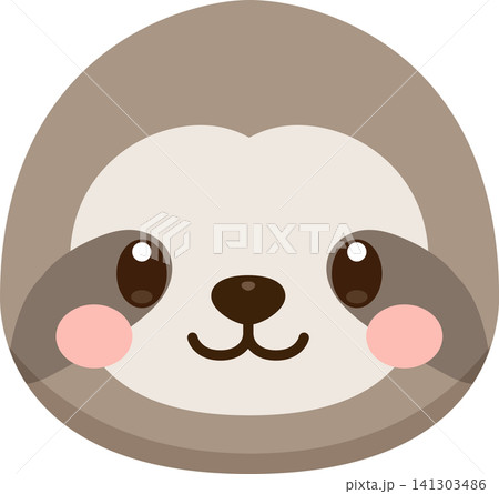 かわいいナマケモノのアイコン かわいいナマケモノのアイコン 141303486