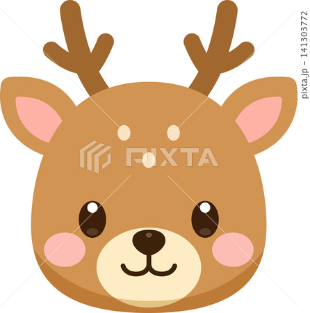かわいいシカのアイコン 141303772