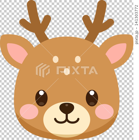 かわいいシカのアイコン 141303772