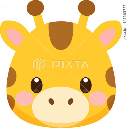 かわいいキリンのアイコン かわいいキリンのアイコン 141303775