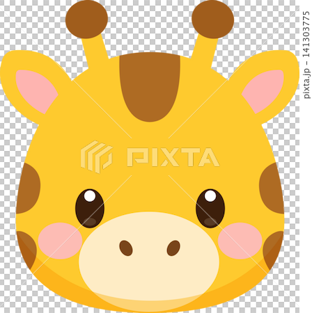 かわいいキリンのアイコン かわいいキリンのアイコン 141303775