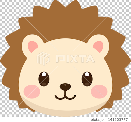かわいいハリネズミのアイコン かわいいハリネズミのアイコン 141303777