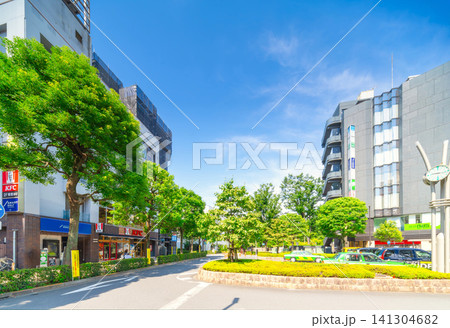 JR中央線・武蔵境駅 南口風景 シフトレンズ撮影 JR中央線・武蔵境駅 南口風景 シフトレンズ撮影 141304682