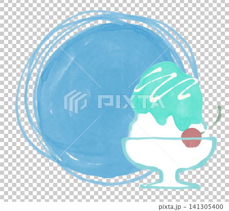Shaved ice background frame Blue Hawaii Analog Shaved ice background frame Blue Hawaii Analog 141305400