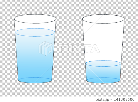 コップに入っている水のイラスト 141305500