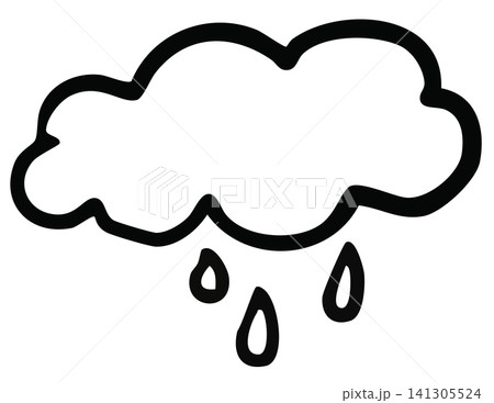 Hand drawn cloud and rain outline for gloomy, bad weather, rainy season, temperature, nature, garden, skies and clouds, decoration, pin, fabric print, spring, patch, tattoo, sad mood, wet, umbrella Hand drawn cloud and rain outline for gloomy, bad weather, rainy season, temperature, nature, garden, skies and clouds, decoration, pin, fabric print, spring, patch, tattoo, sad mood, wet, umbrella 141305524
