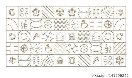 Winter Background Abstract Geometric Outlines Winter Background Abstract Geometric Outlines 141306245