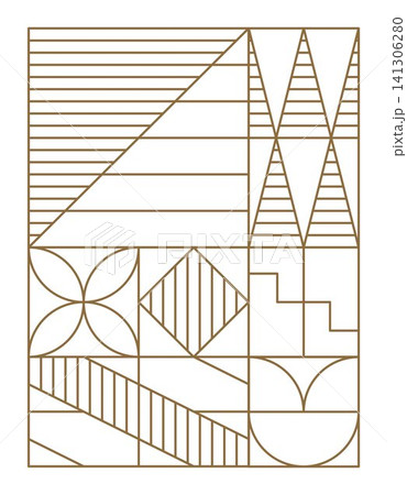 Wall Art Style Elegant Geometric Lines 141306280