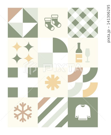Geometric Holiday Cozy Background 141306295