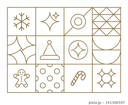 Minimalist Gold Elegant Vintage Outline Minimalist Gold Elegant Vintage Outline 141306597
